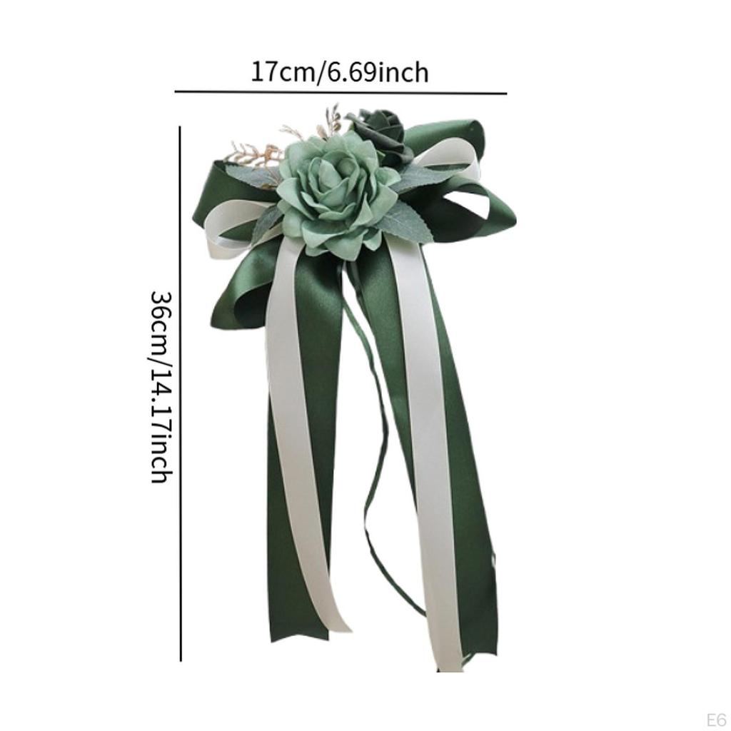 Aisle Chair Floral Decor with Ribbons for Special Occasions