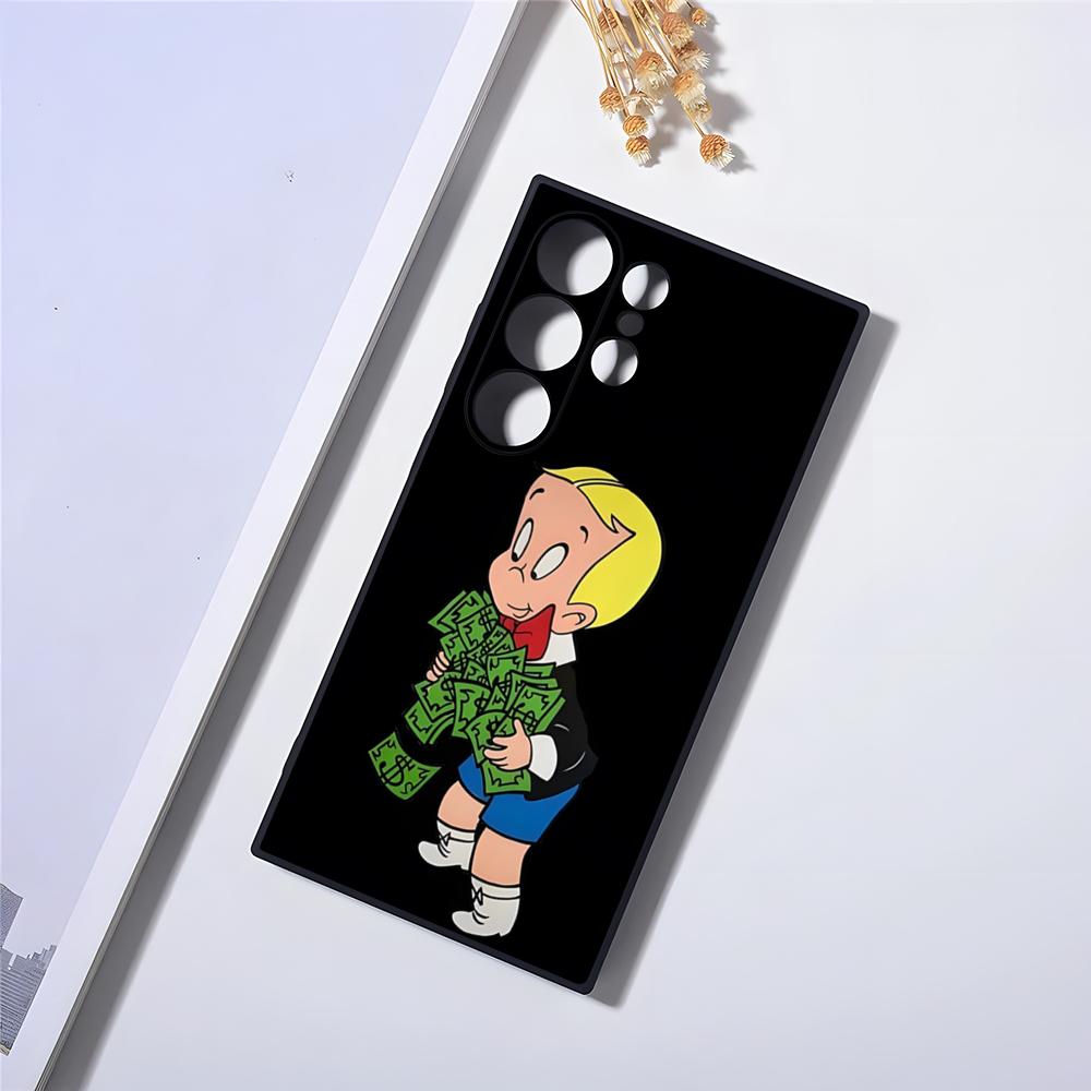 Cartoon Richie Rich Phone Case For Samsung S24 Ultra S23 Fe S22 S20 S21 Plus Galaxy A54 A34 A24 A53 Note 20 Cover