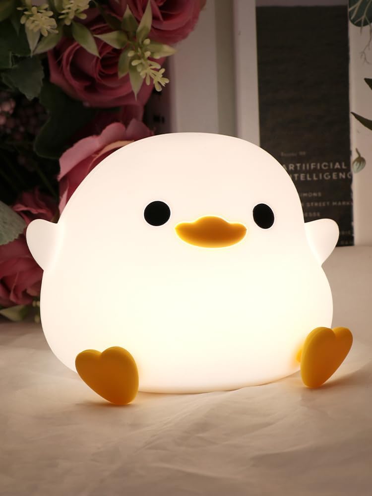 Duck-shaped Lamp Cute Silicone Duck USB Night Lamp