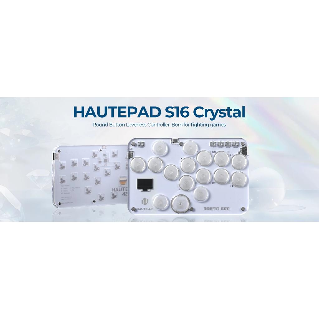 Haute42 Arcade Joystick Hitbox Leverless Controller Fight Sticks For PC / Ps4 /Switch Mini Hitbox Fighting Game Arcade Stick