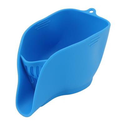 Food Drain Bowl Silicone Multi Functional Drain Basket for Washing Fruit Vegetable Mixing Salad Filtering Pasta