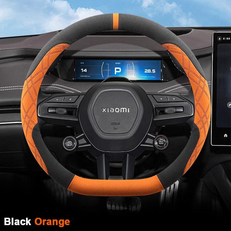 Suede Car Steering Wheel Cover For Xiaomi SU7 2026 2026 Ultra Thin Anti Slip Breathable Sweat Proof Auto Accessories