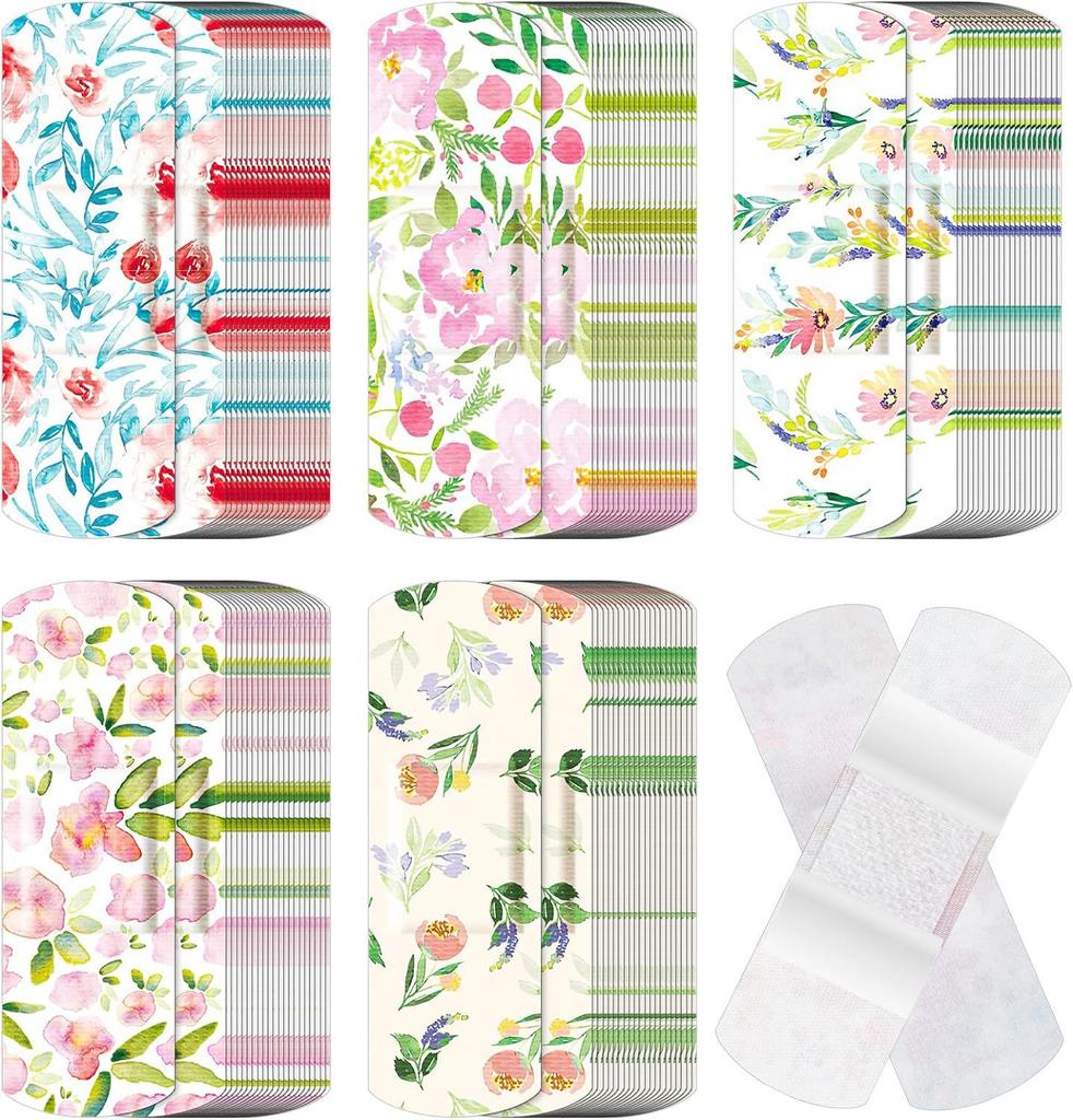 Multiple Styles PE Waterproof Breathable Cartoon BandAid for Children Cute Cartoon Sticky Color Elastic BandAid