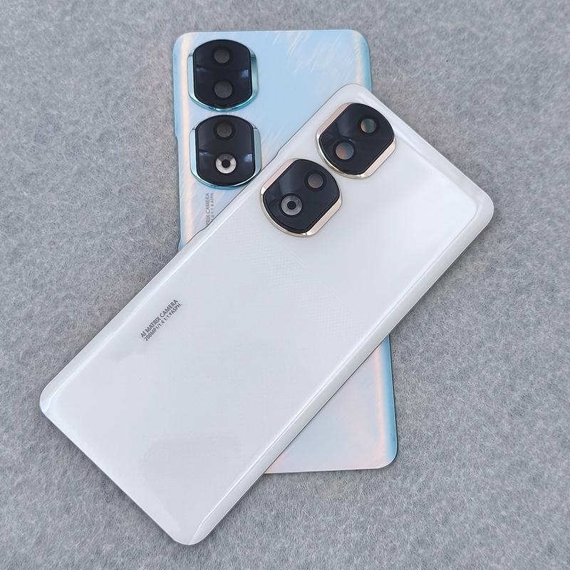 For Honor 90 Pro Battery Back Cover Rear Housing Shell Repair Parts Replacement With Lens Frame Covers and Stickiness Adhesive