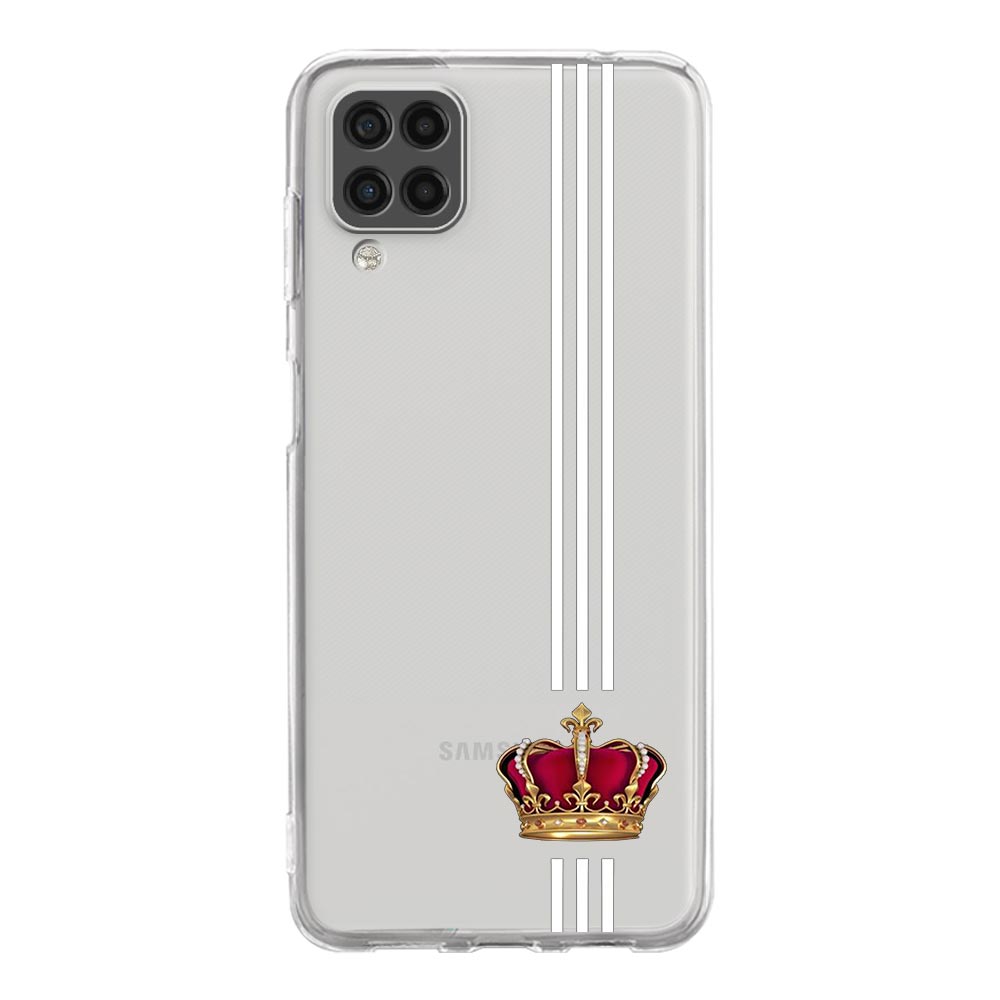 Phone Case For Samsung A13 A33 A35 A55 A73 A53 A23 A51 A71 A21S A12 A31 A41 A05s A03S A15 A25 5G Couple Style Crown king Queen