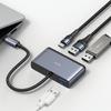 Usams Adapter Hub 4W1 2Xusb 2.0/Usb 3.0/Usb-C Szary/Dark Grey Sj627Hub01 (Us-Sj627)