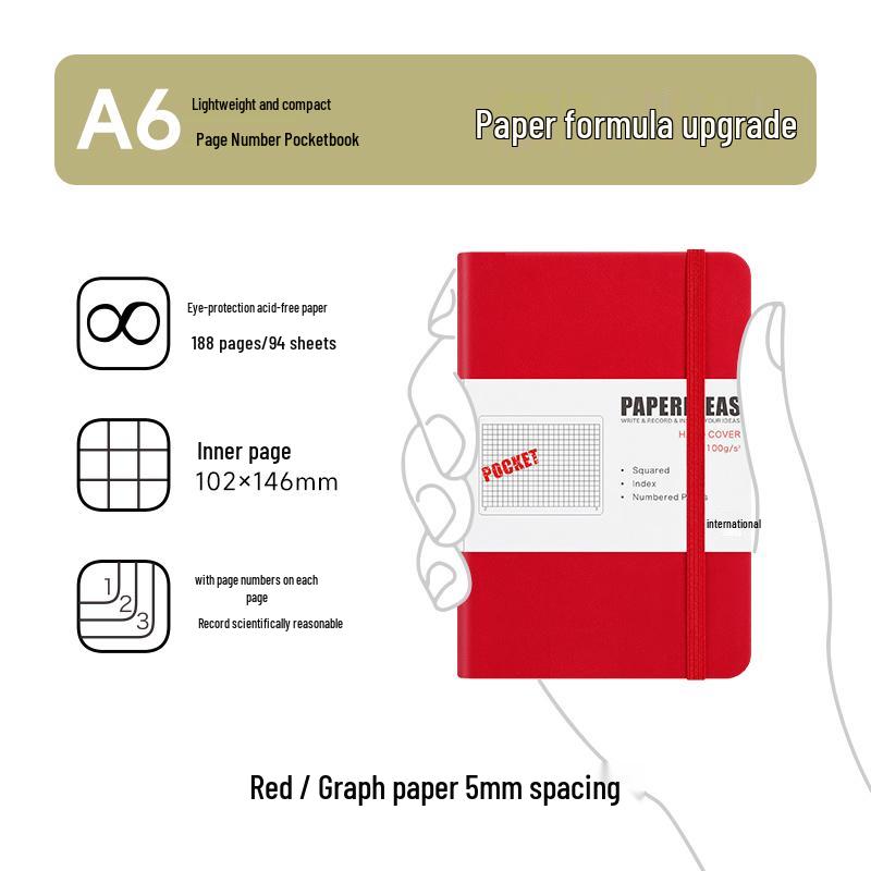 A6 Taschenkarten Mini Notizbuch: Tragbares Kurzschrift-Tagebuch & Reporter-Journal