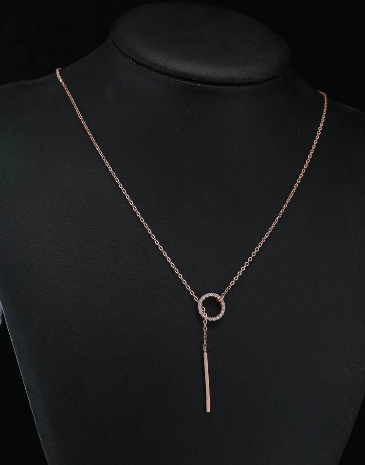 LT-PL514 925 Sterling Silver Necklace Korean Version of Fashion Beautiful Factory for Women