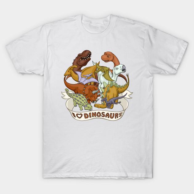Men Black Print T-shirt I Heart Dinosaurs No-Cut Transfer Paper Print Cotton Tshirt S белый