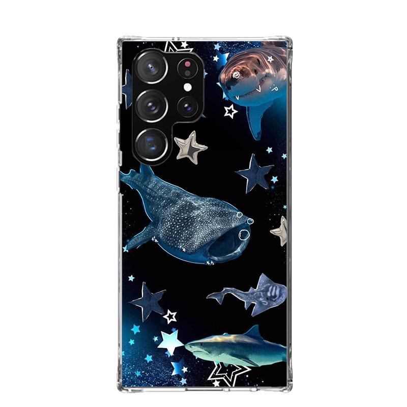 Ocean Whale Shark Phone Case For Samsung Galaxy S26 S25 Edge S24 S23 FE S22 Ultra S21 Plus S20 + Fundas Cover Coque Galaxy S25 S