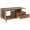 Coffee Table with Drawers Reclaimed Wood Look 90 x 49 x 45 cm Engineered Wood