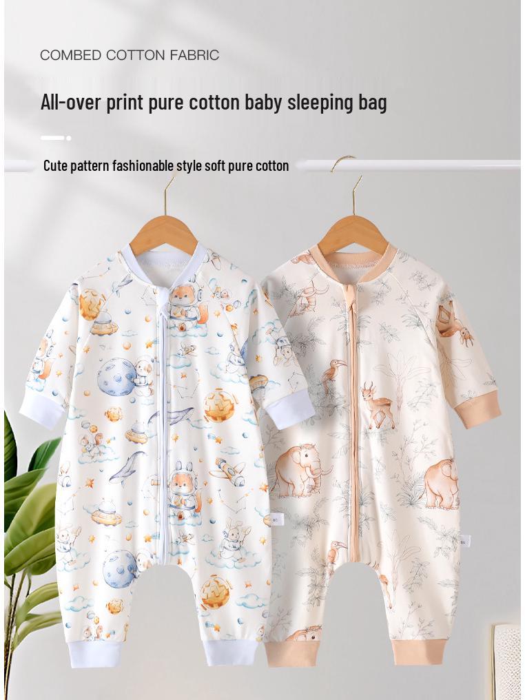 Pure Cotton Baby Romper & Sleeping Bag - Spring/Autumn Collection for Boys & Girls