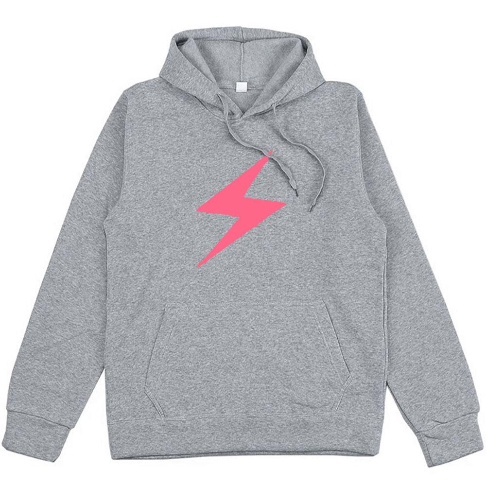 Pink Lightning Printing Hoodies Bruno APT Sweatshirts Song Women Pullovers Hooded Soft Warm Clothing