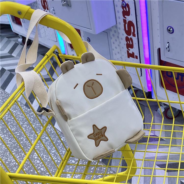 Cute Korean Style Cotton Mini Shoulder Bag For Casual Travel Girls