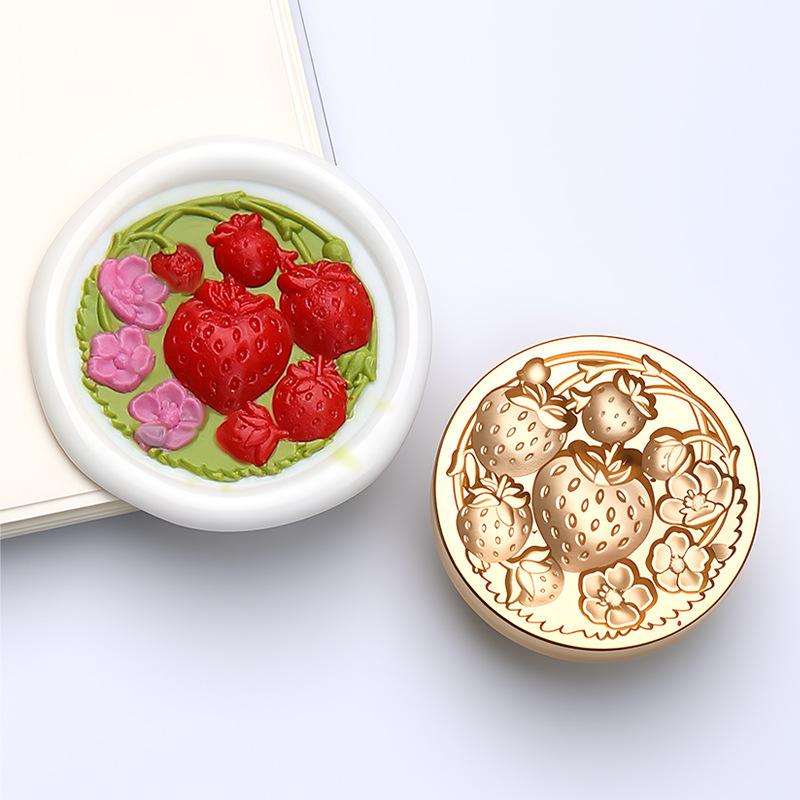 Retro Lacquer Seal Head Brass Three-dimensional Embossed for Envelope Wedding Invitation Wax Seal Decoration
