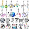 Colorful Charms Bead Copper Luminous Golden Firefly Goldfish Pendant Fit Original Bracelet Diy Women Jewelry Gift