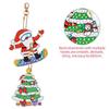 DIY 5D Diamond Paint Kit Keychain Santa Xmas Tree Bag Accessory Handmade Christmas Decoration Xmas