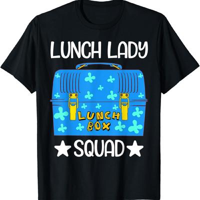 Lunch Lady Lunch Box Squad Bento Box Design Lunchbox T-Shirt