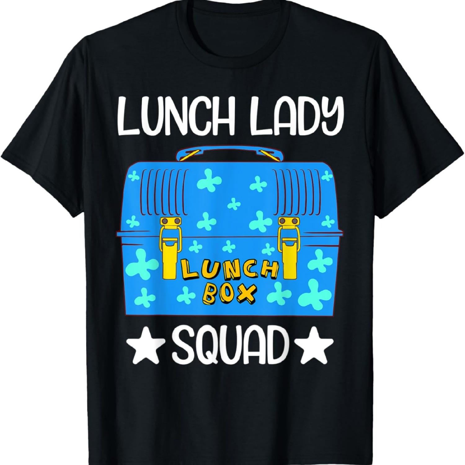 Lunch Lady Lunch Box Squad Bento Box Design Lunchbox T-Shirt XXXXXL разноцветный