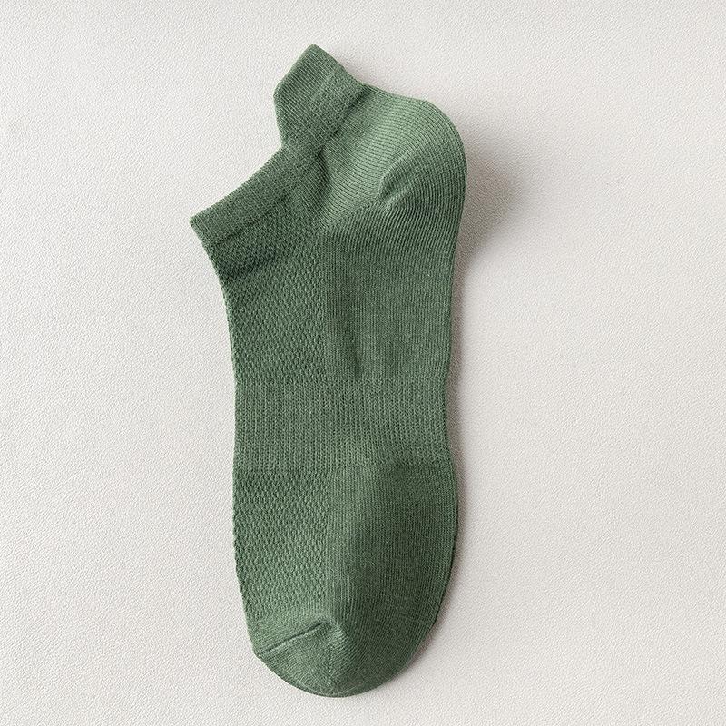 Plus Size Men's Summer Low-Cut Sport Cotton Socks, Breathable & Odor-Resistant, Size 46-50