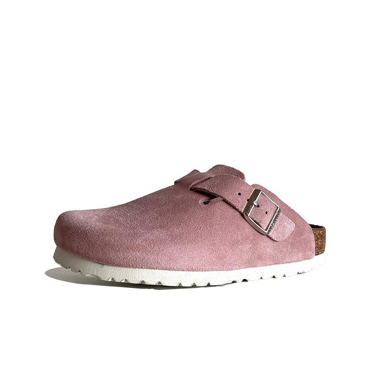 Fashion Muxinfei Genuine Leather Boken Slippers] New Soft Bottom Boken Slippers for Men and Women, Outerwear Boken Half Drag