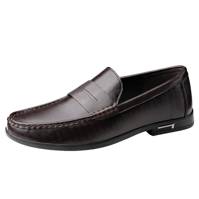

Genuine Leather Men Shoes Casual Men Loafers Breathable Office Formal Shoes Men Designer Slip on Driving Shoes Plus Size 38-46 41
