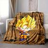 1PC Goku, Super Saiyan Blanket Soft Warm All Season Throw for Sofa, Bed, Car, Office Vibrant Colorful Design, Durable & Cozy Gift