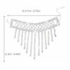 Exaggerated Rhinestone Tassel Bracelet: Shiny Wide-Edge Bangle for Women