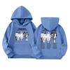 Girls' Long Sleeve Hoodie with Graphic Print and Pockets Casual Pullover Sweatshirt