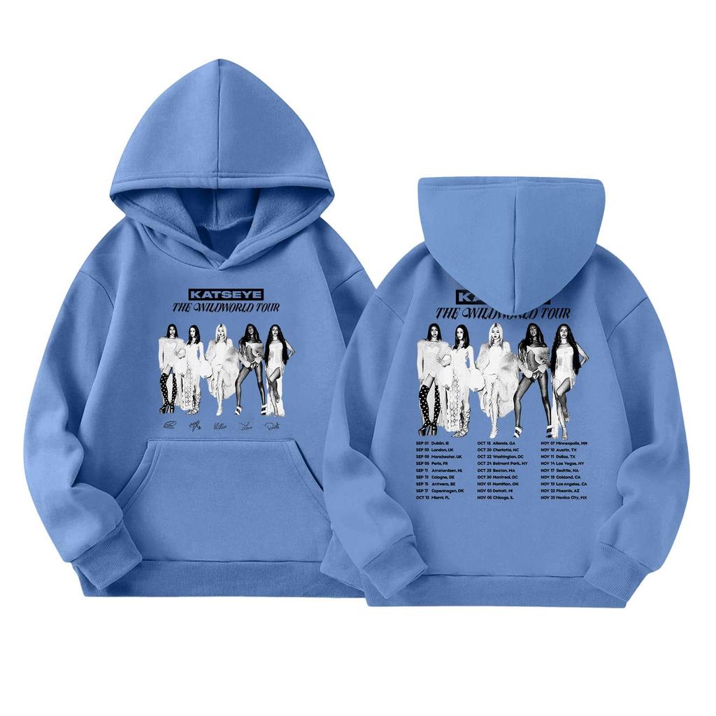 Girls' Long Sleeve Hoodie with Graphic Print and Pockets Casual Pullover Sweatshirt