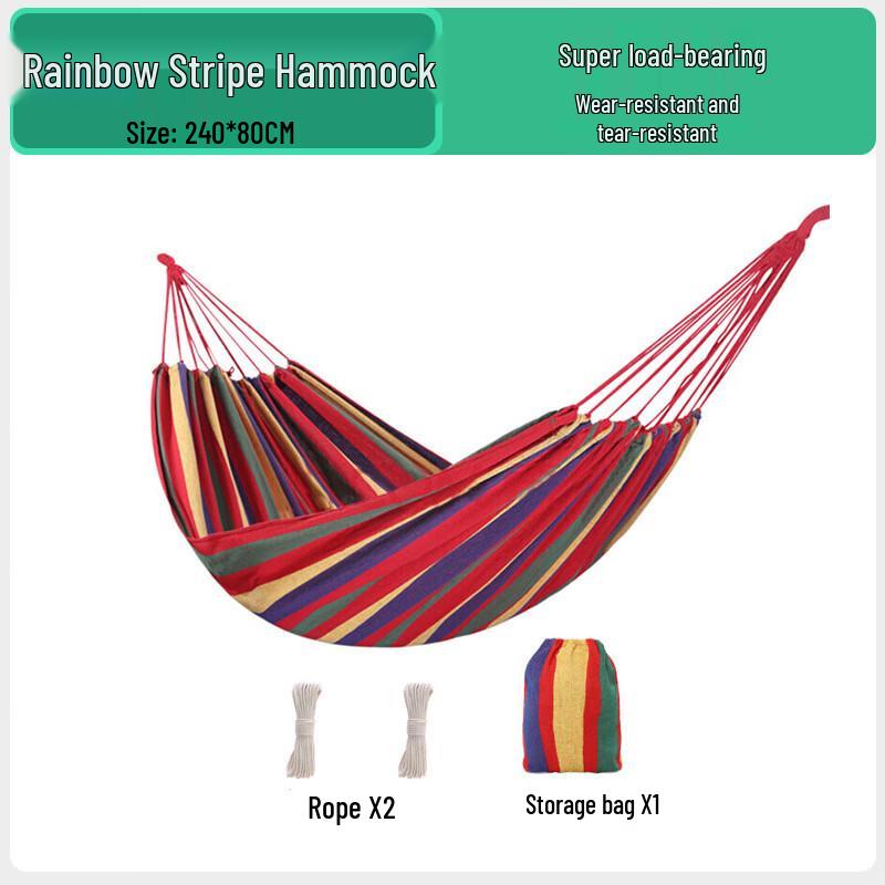 Outdoor Thick Canvas Single Hammock