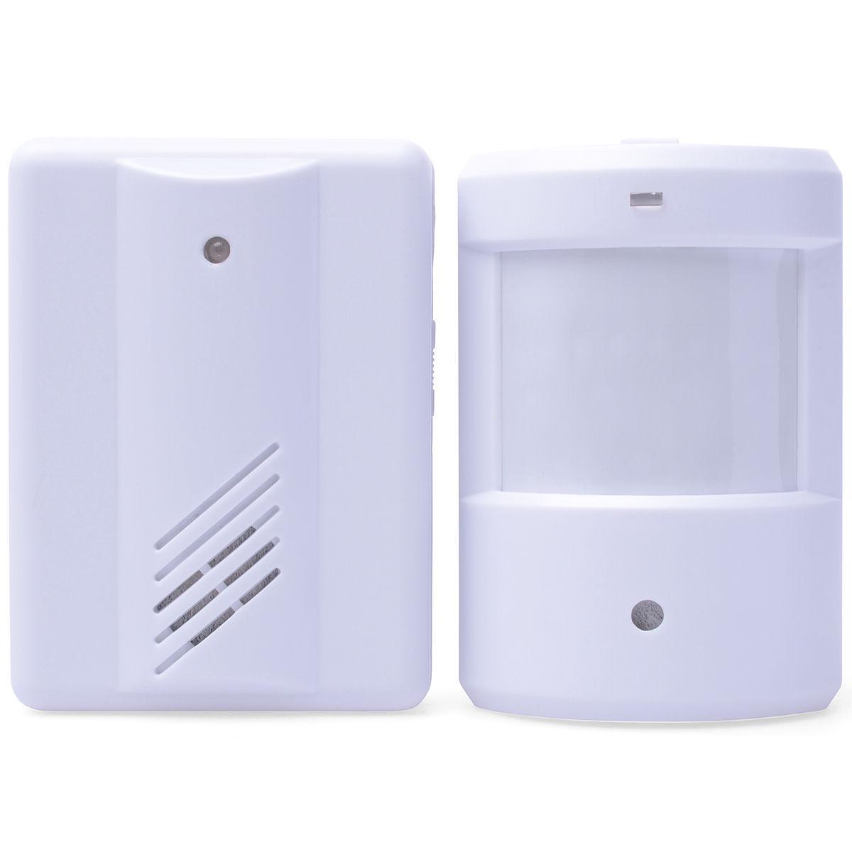 

Upgraded Infrared Wireless Doorbell and Smart Sensor Driveway Alarm
