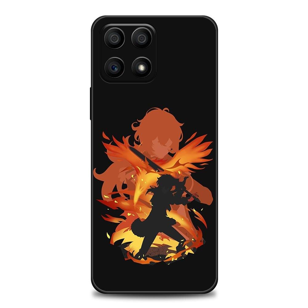 Genshin Impact Anime Spiel Handyhülle Für Honor 50 30 10 Lite 30i 20 20e 9A 9C 9X Pro 8X Nava 8i 9 Y60 Hülle Weiche Silikonhüllen