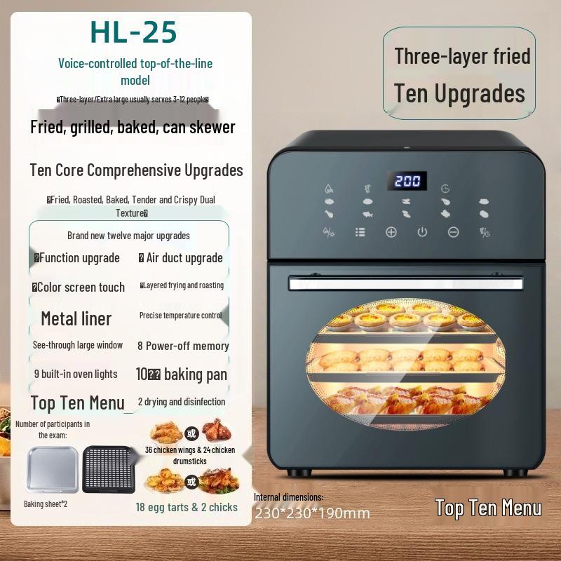 2025 Compact 3-in-1 Microwave Steamer Oven for Single or Commercial Use