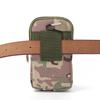 Camouflage Multifunctional Vertical Canvas Phone Waist Bag for Sports and Leisure