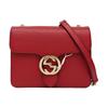 [Pre-Owned] Gold Double G Chain Shoulder Strap Crossbody Accordion Bag - Very Good #1SWSG4