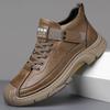 Brand High Quality Genuine Leather Casual Shoes Men's Oxford Shoes Jogging Shoes Men's Breathable Elevated Business Dress Shoes