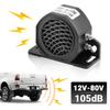 105dB Decibel Backup Siren Beeper Buzzer Sound Warning Alarm 12V 24V-80V Car Truck Vehicle Horn For Vehicle Reversing Reminders