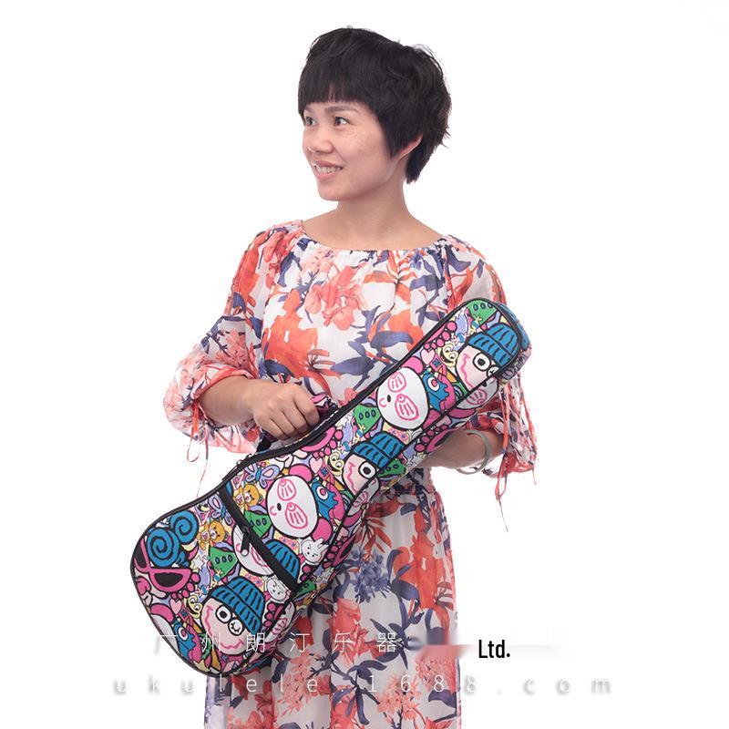 21" 23" 26" Ukulele Polstret Gigbag - Slitesterk Dobbel Skulder Ryggsekk