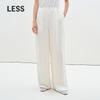 LESS Women's Loose Wide-Leg Hemp-Linen Trousers