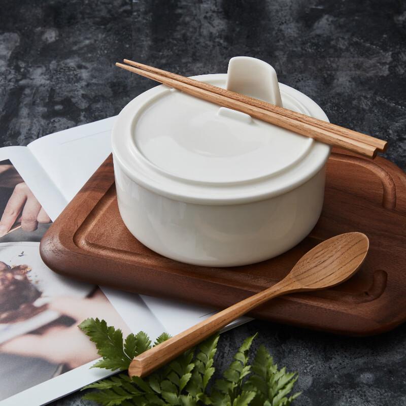 JINGREPUBLIC Nordic Ceramic Nano-Glaze Soup Noodle Bowl