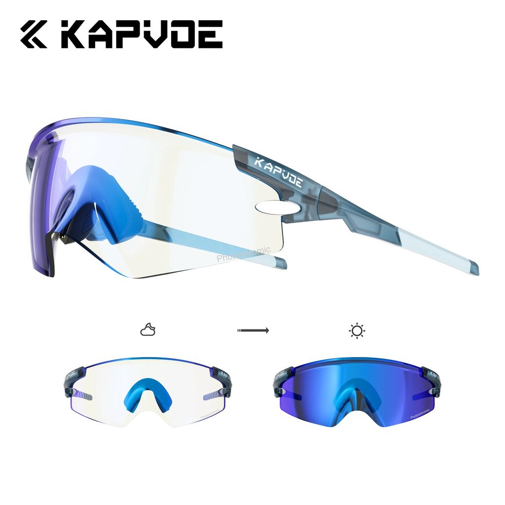 Bike Cycling Glasses UV400 Men Outdoor Sports Pochromic Sunglasses Bicycle MTB Night Riding Camping Running Equipment
