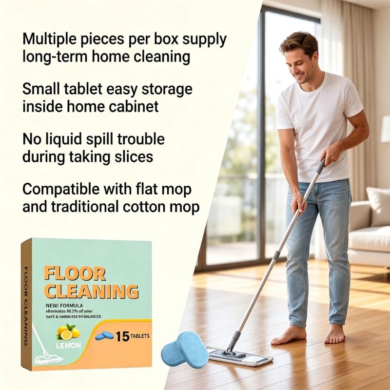 Cleaning Portion Floor Cleaning Product for Bedroom, Kitchen and Living Area Washing In Routine Household Use Daily