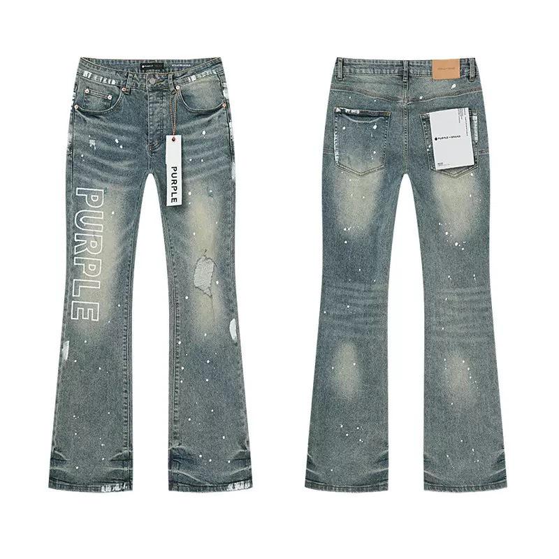 The BAY Paarse Merk Slim Fit Micro Flare Elastische Jeans voor Lente en Herfst 36