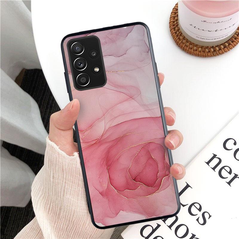 Green Blue Purple Marble Phone Case for Samsung Galaxy A13 A22 A12 A32 A71 A11 A21S A33 A52 A72 A51 A50 A70 A31 M31