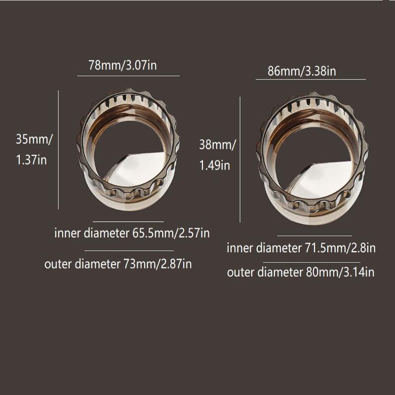 Universal Coffee Tamper For Moka Pot Rotary Powder Dosing Ring Coffee Distributor Leveler Abs Food Grade Material Espresso Tool