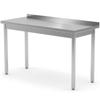Wall-mounted Steel Worktop Table with Edge 100x70x85 Cm Hendi 812679