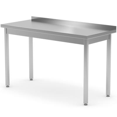 Wall-mounted Steel Worktop Table with Edge 100x70x85 Cm Hendi 812679