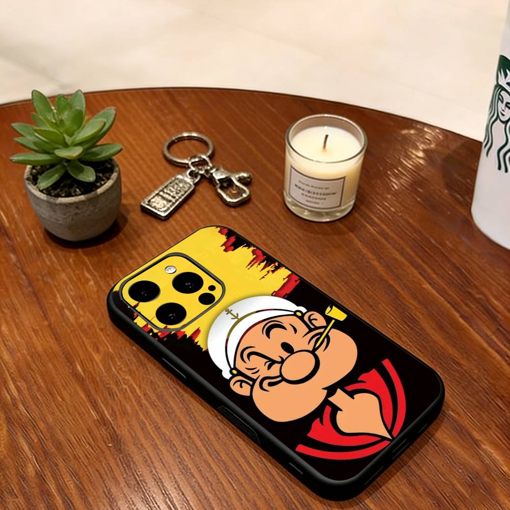 

Cartoon Sailor Phone Case For iPhone 17, 16,15,14,13,12,11 Plus,Pro Max, Others Soft Silicone Black Cover iPhone12