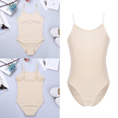 Indumento intimo per body a canotta senza cuciture per bambina con spalline regolabili per danza classica